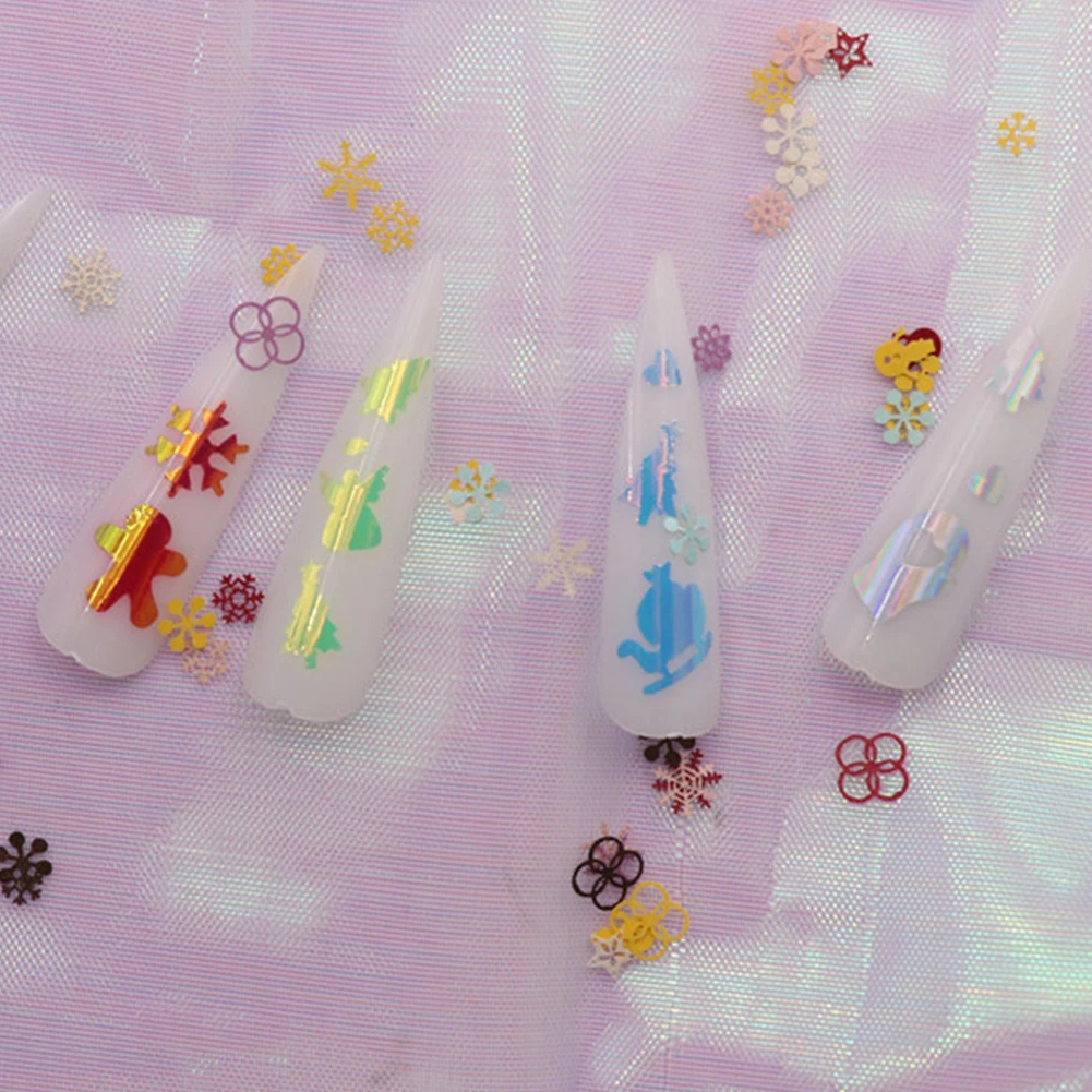 

16Pcs/Set Colorful Nail Foil Nail Art Transfer Sticker Glitter Flower Lace Nail Decal Decorations DIY Design