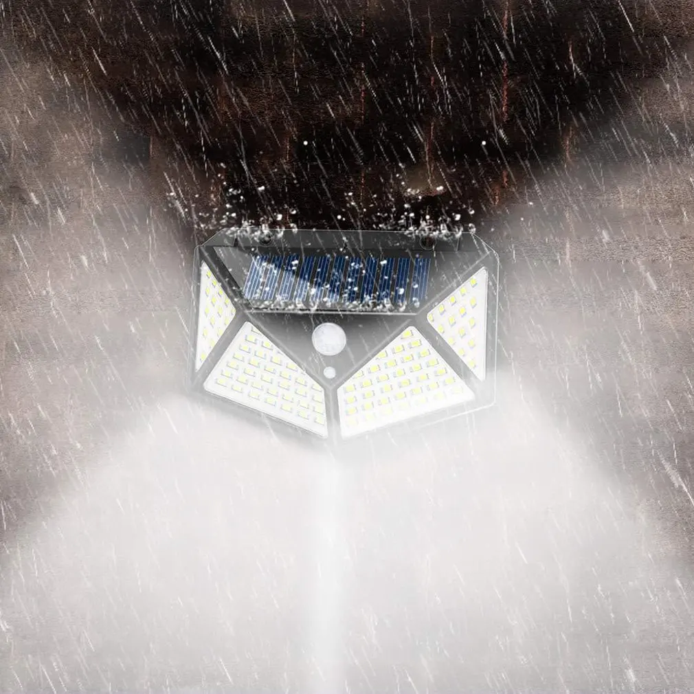 Уличная лампа на солнечной батарее 48 светодиодный 100