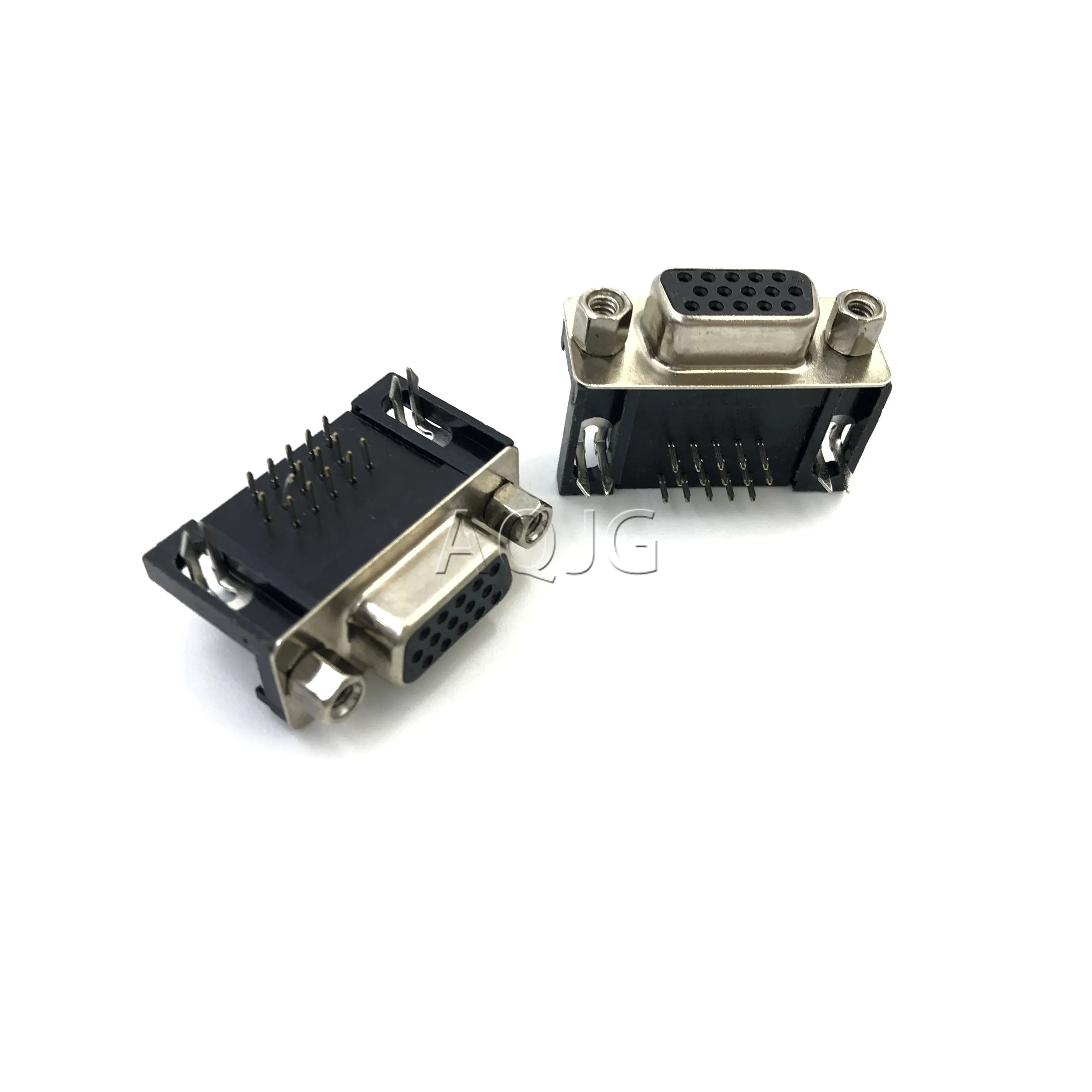 10PCS DB15 DR15 3Rows Parallel Port 15 Pin D Sub Female Male Way PCB 90 Degree Connector Socket Plug VGA Adapter | Компьютеры и офис