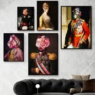 Постеры и принты для скрытых портретов для гостиной, искусство над реальными цветами, современный Декор для дома