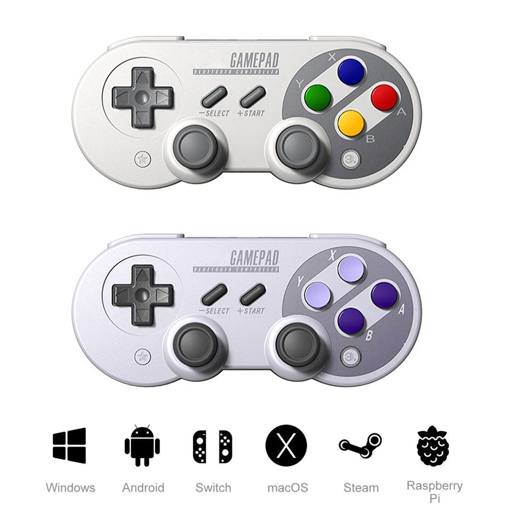 

Беспроводной геймпад 8bitdo SN30 Pro SF30 Pro для Nintendo Switch, Android, MacOS, Steam, ПК с Windows, Bluetooth-совместимый игровой контроллер