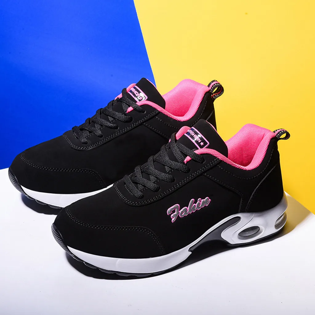 Женская обувь Модные сетчатые дышащие уличные Прогулочные кроссовки на шнуровке