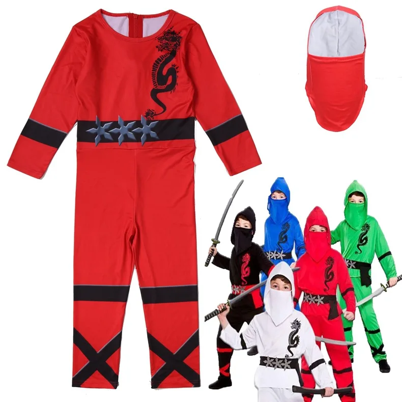 Детские костюмы для косплея NINJAGO унисекс комбинезоны мальчиков и девочек