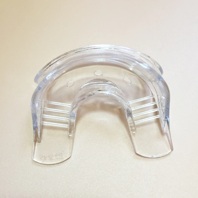 Быстрая доставка 50 шт. мягкие двойные лотки для отбеливания зубов мундштук