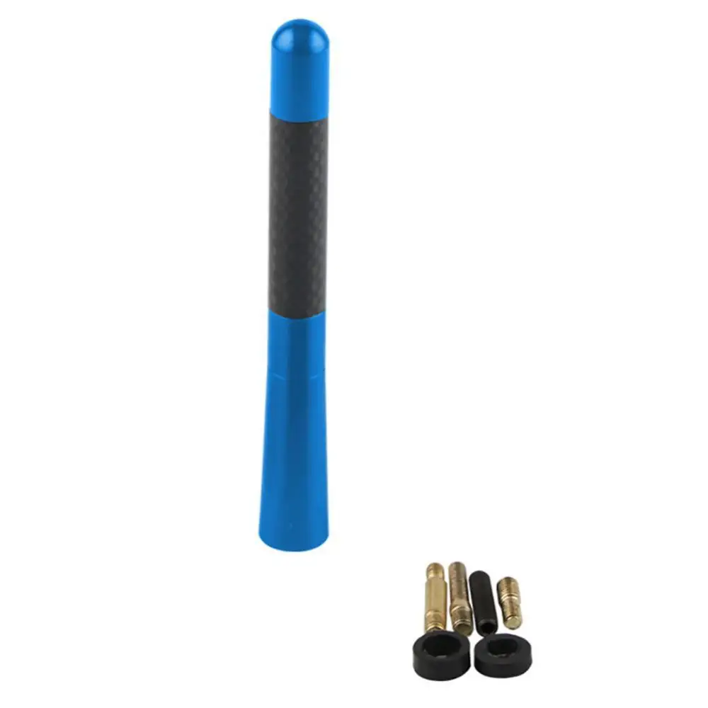 

12cm Universal Carbon Fiber Metal Auto Car Roof Short Antenna FM Radio Aerial 2019 New Hot