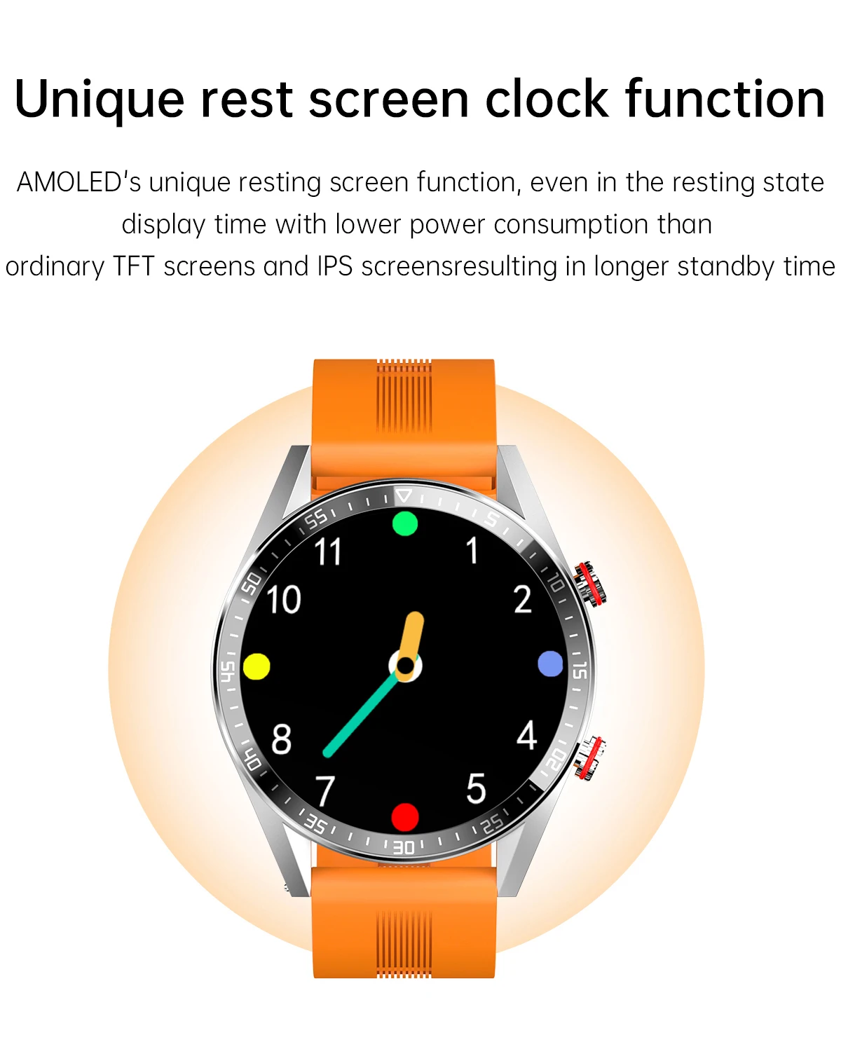 

454*454 AMOLED screen smart watch Always display the time bluetooth call local music smartwatch for men Android TWS earphones