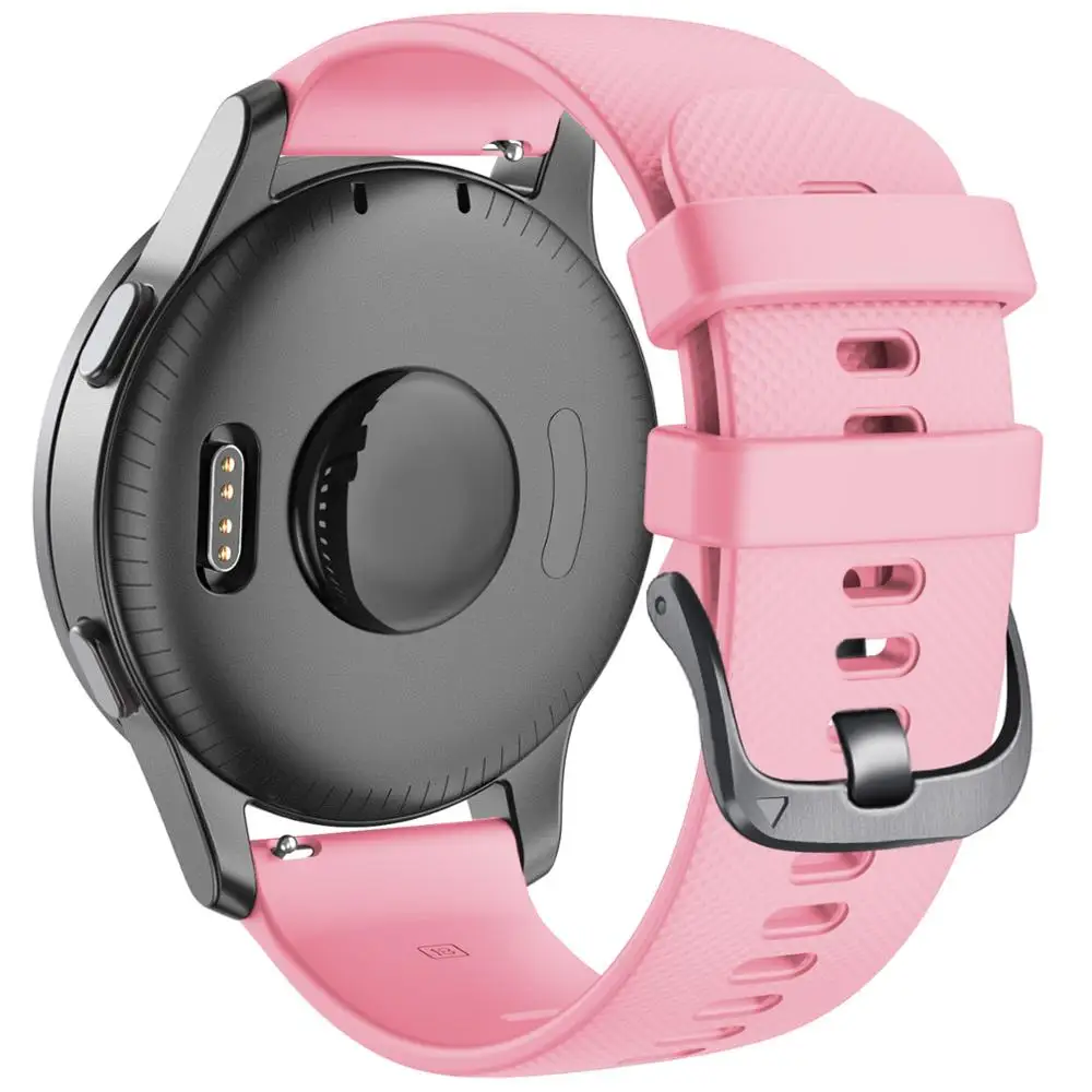 Ремешок силиконовый для SAMSUNG Galaxy Watch 42 46 мм мягкий браслет galaxy 3 45 41 Amazfit Bip GTR 20 22 |
