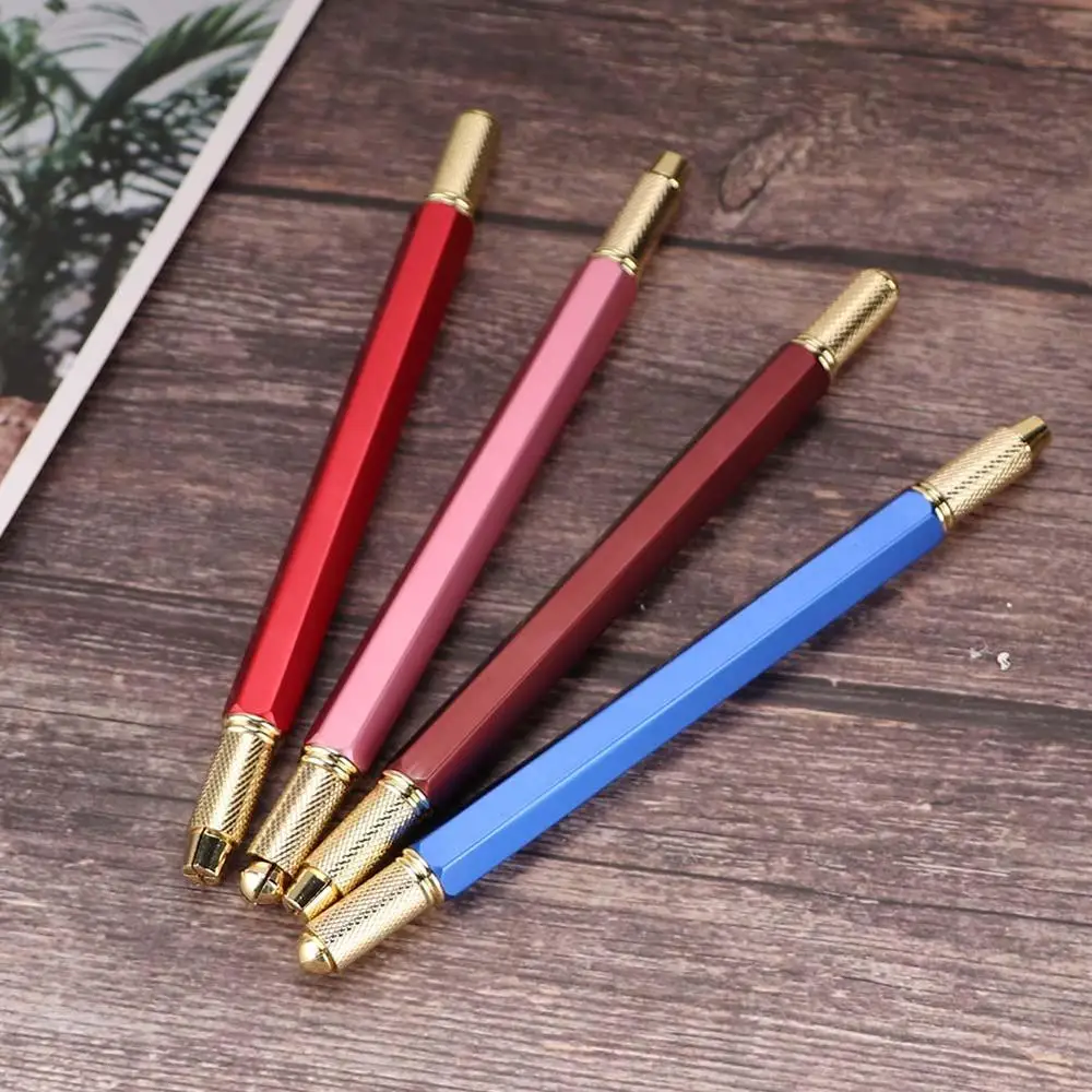 

4 Color Eyebrow Manual Pen Tattoo Machine Semi Permanent Makeup Tools Eyebrow Eyeliner Lip Microblading Pen Supply For Beginners