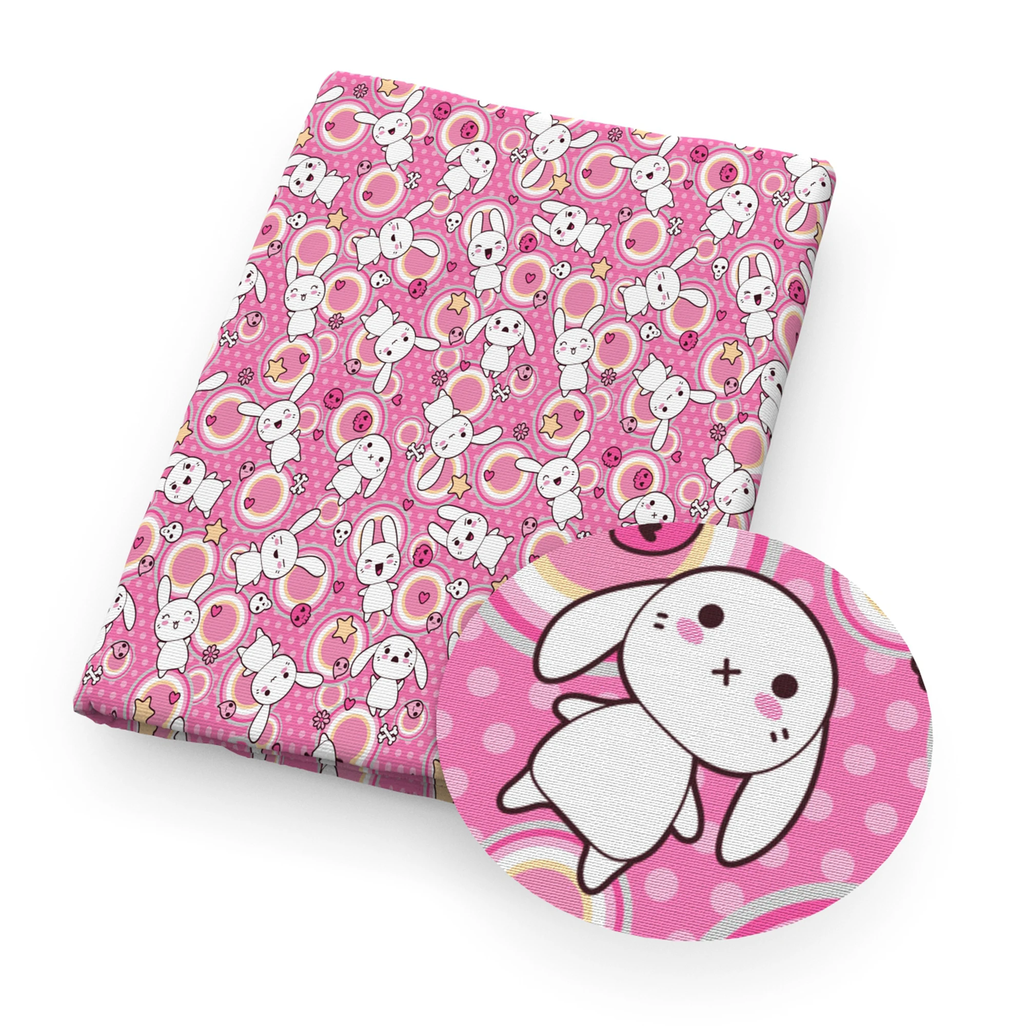 Лоскутная ткань из полиэстера и хлопка с принтом кошки для шитья Женский