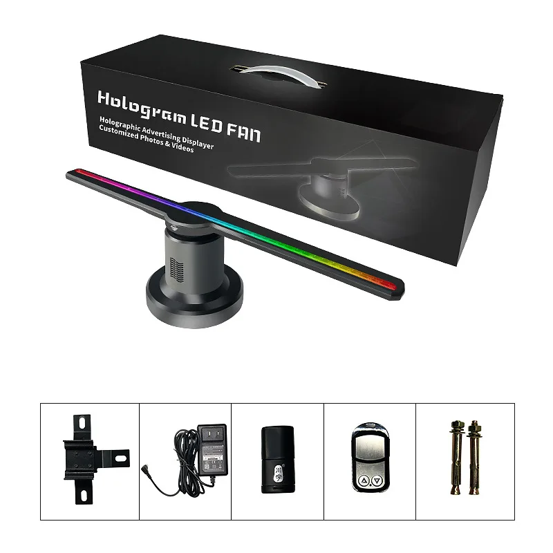 384 светодиодов высокое разрешение 3D Голограмма рекламная машина HD Wi Fi мобильное