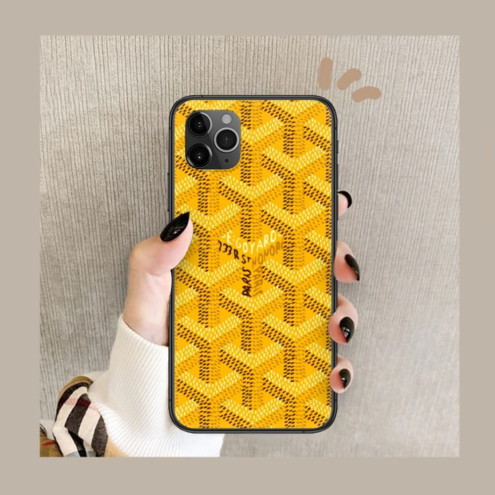 

French suitcase brand color Phone Case Cover Hull For iphone 5 5s se 2020 6 6s 7 8 12 mini plus X XS XR 11 PRO MAX black Cover