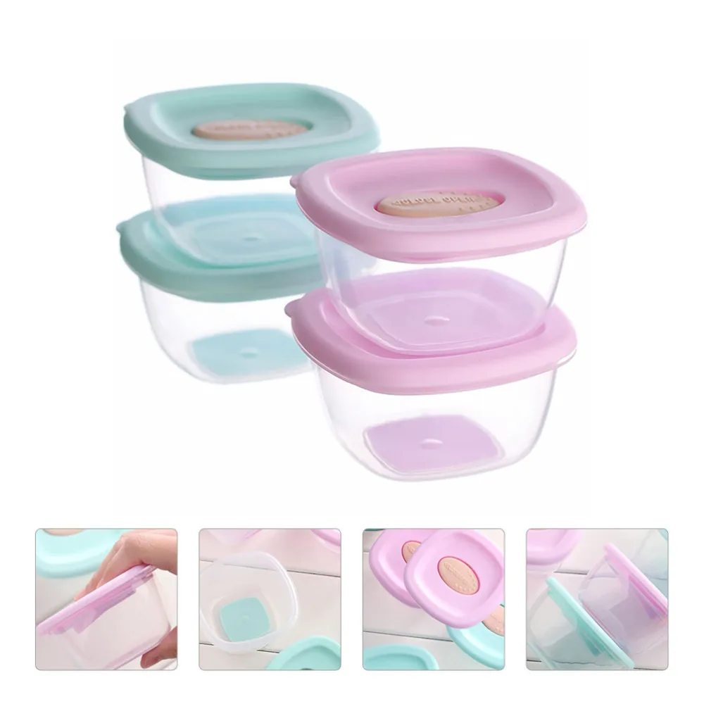 

4 Pcs Large Capacity Powder Dispenser Powder Boxes Snacks Container