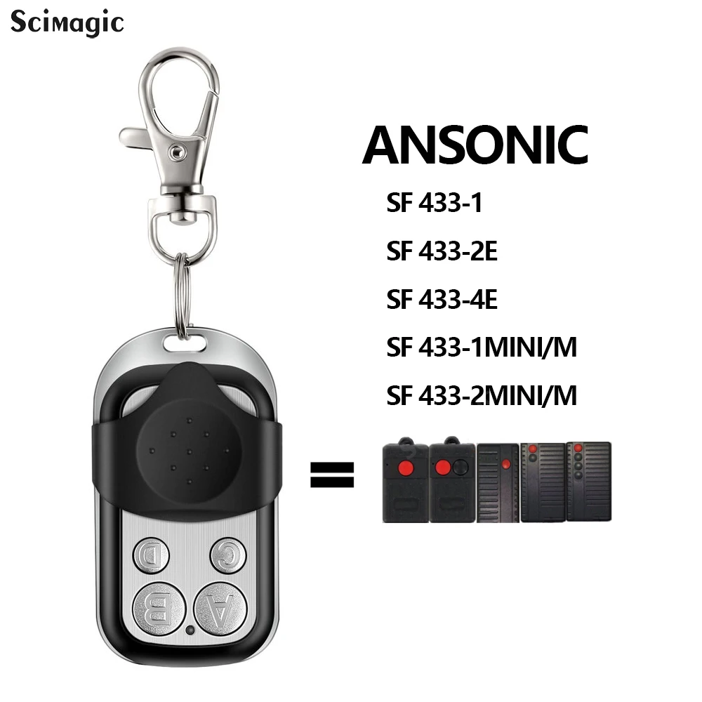 

Пульт дистанционного управления ANSONIC 433 МГц, ключ-Дубликатор, дверной переключатель SF 433-1 MINI/M SF 433-2MINI/M, управление гаражной дверью