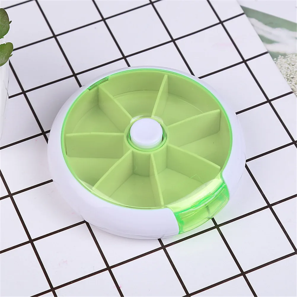 Еженедельник 7 дней вращения Вращающийся Таблетки коробка здоровые медицинские