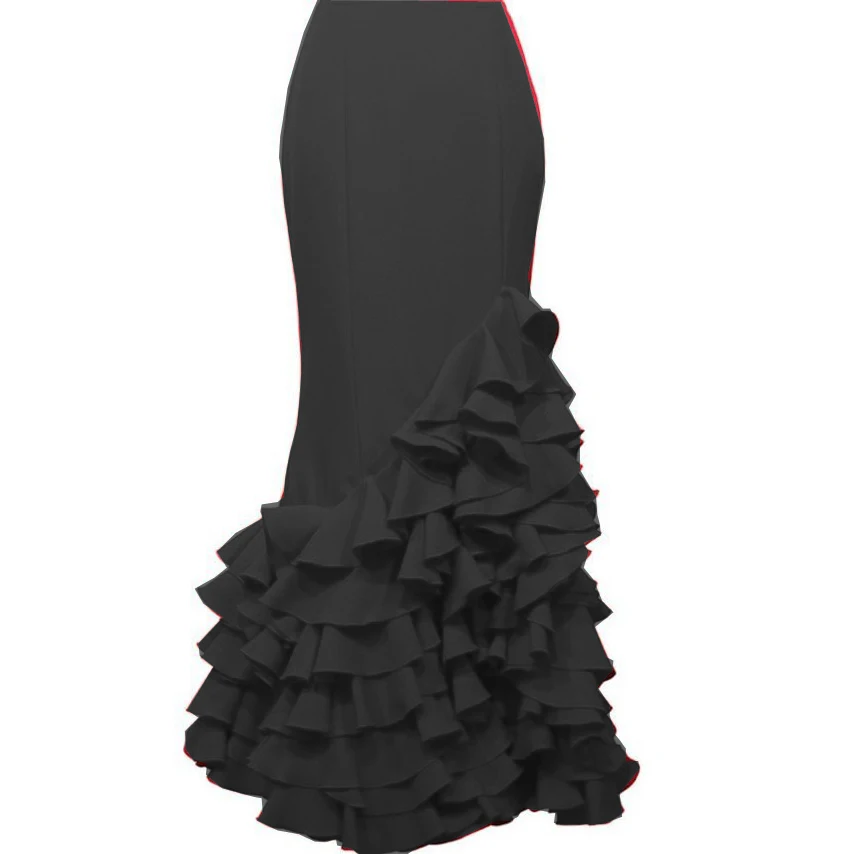 Шикарная атласная юбка годе модные женские юбки одежда для вечеринки длинные с