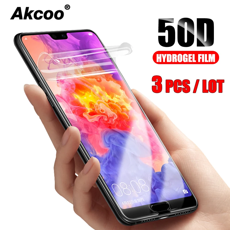 Гидрогелевая защитная пленка Akcoo 3 шт. для Huawei Mate 20 Pro huawei P30 pro|Защитные стёкла и
