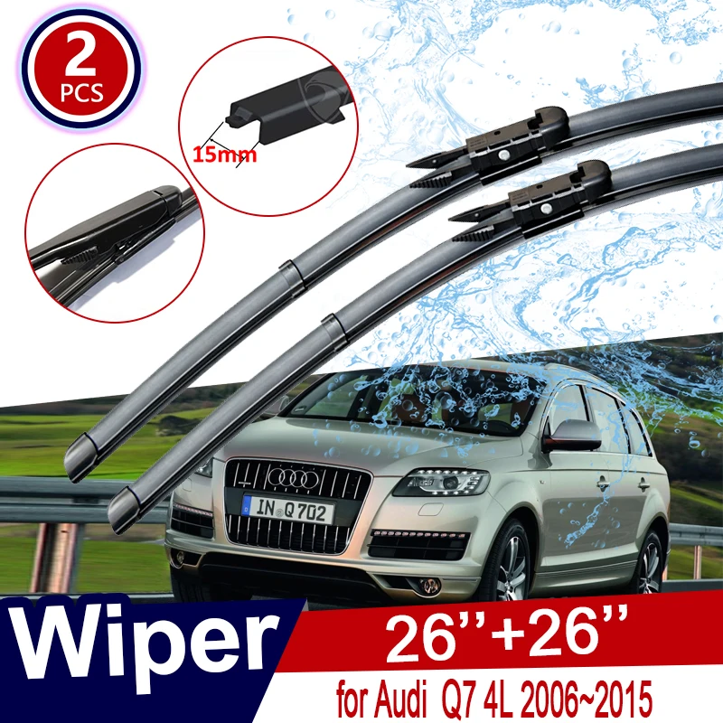 

Car Wiper Blades for Audi Q7 4L 2006~2015 Windscreen Windshield Brushes Car Accessories 2007 2008 2009 2010 2011 2012 2013 2014