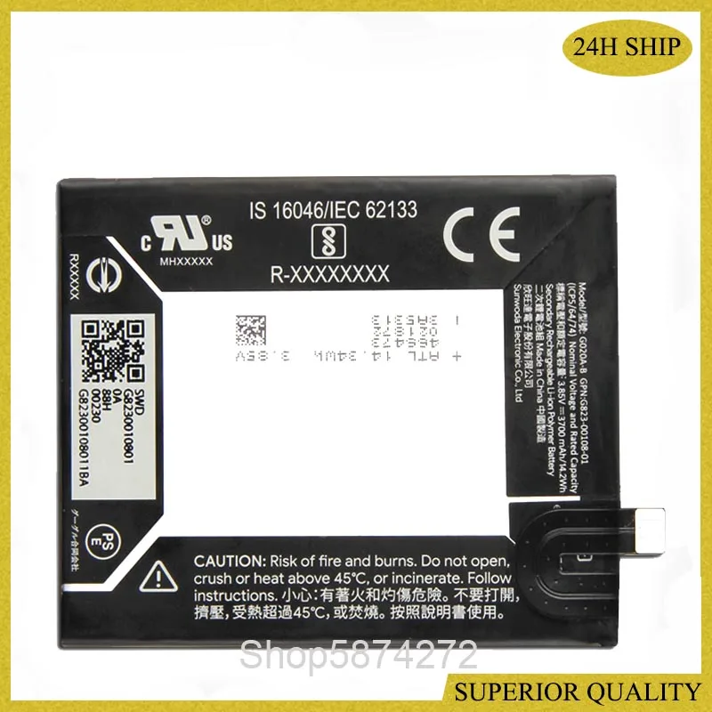 3700mAh 14.24Wh G020A-B Аккумулятор для телефона HTC Google Pixel 3A XL | Электроника