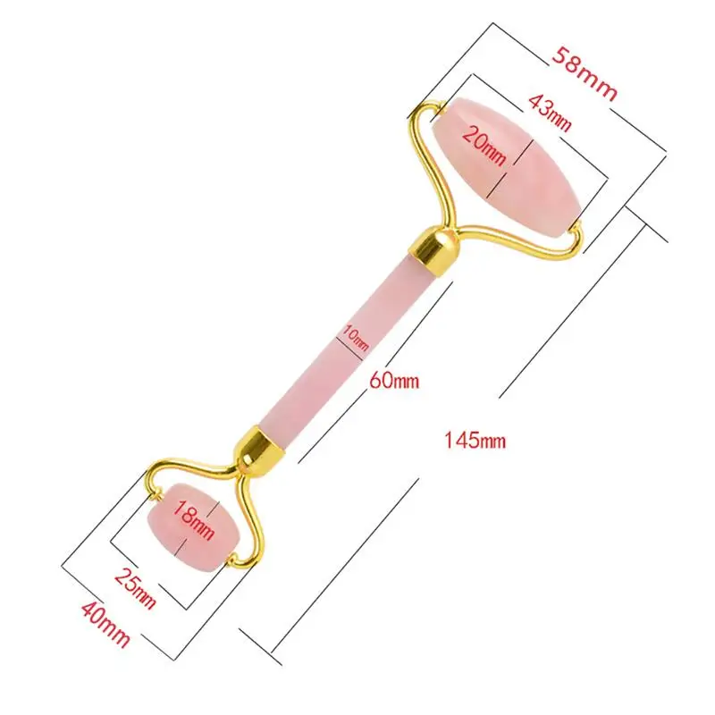 

Natural Jade Stone Roller Gua Sha Board Set Facial Massager Beauty Skin Care Face Lifting Slimming Health Massage Roller Tool