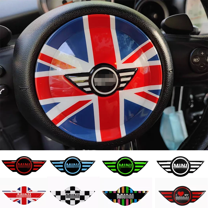 

Car Steering Wheel Center Epoxy Decorative Sticker For MINI Cooper S ONE R55 R56 R60 R61 F54 F55 F56 F57 F60 Countryman Interior