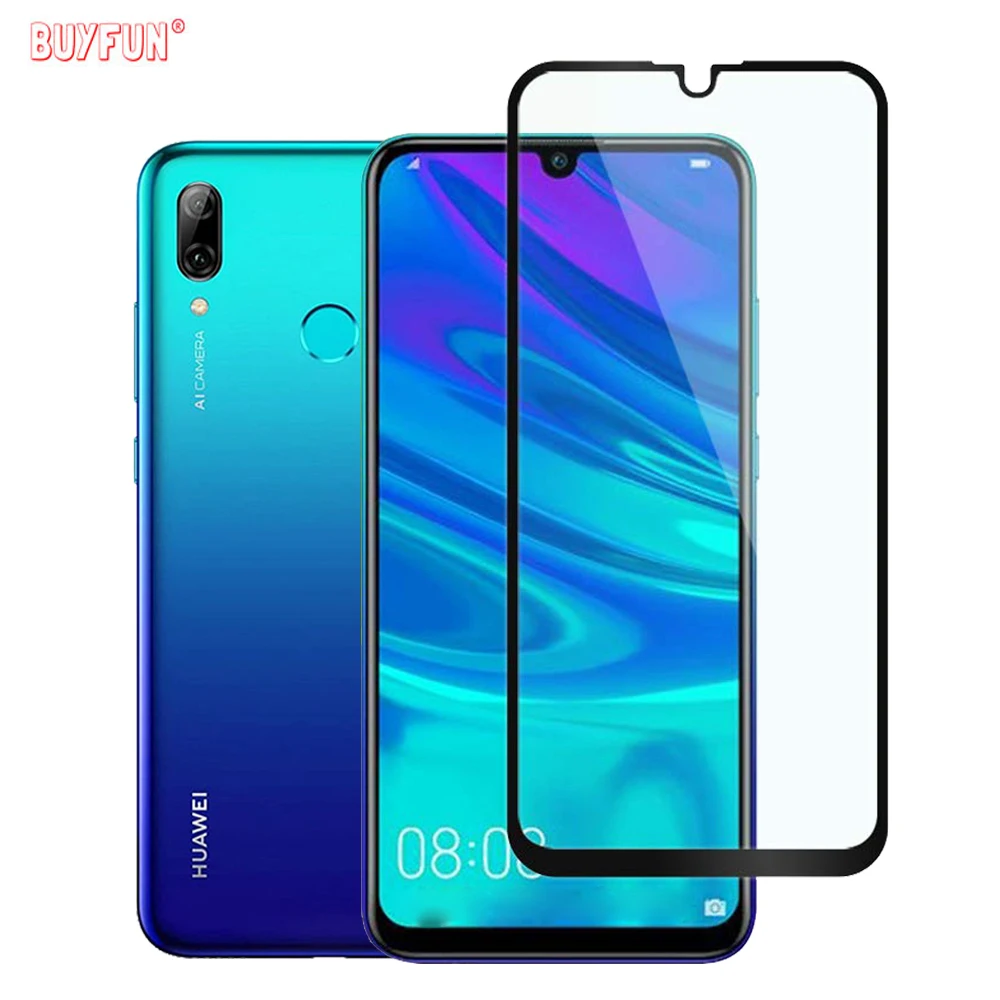 Закаленное стекло с полным покрытием для huawei p smart 2019 защитная пленка экрана huawey