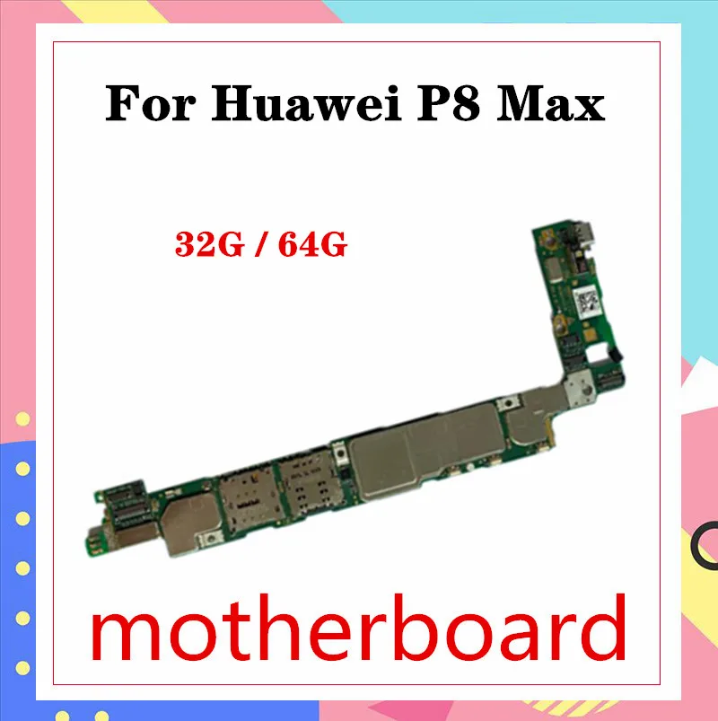 Материнская плата для Huawei P8 Max основная с полными чипами протестирована хорошо