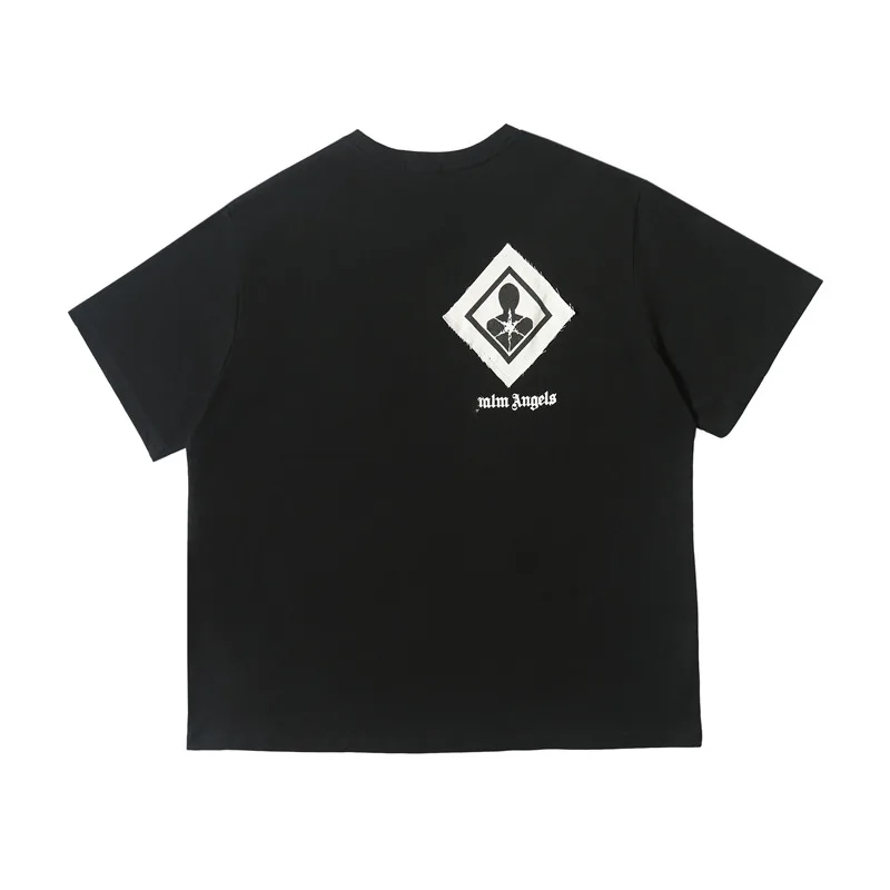 

Chao brand overseas short summer round neck Pullover T-shirt pasted with cloth figure fawn print loose half sleeve