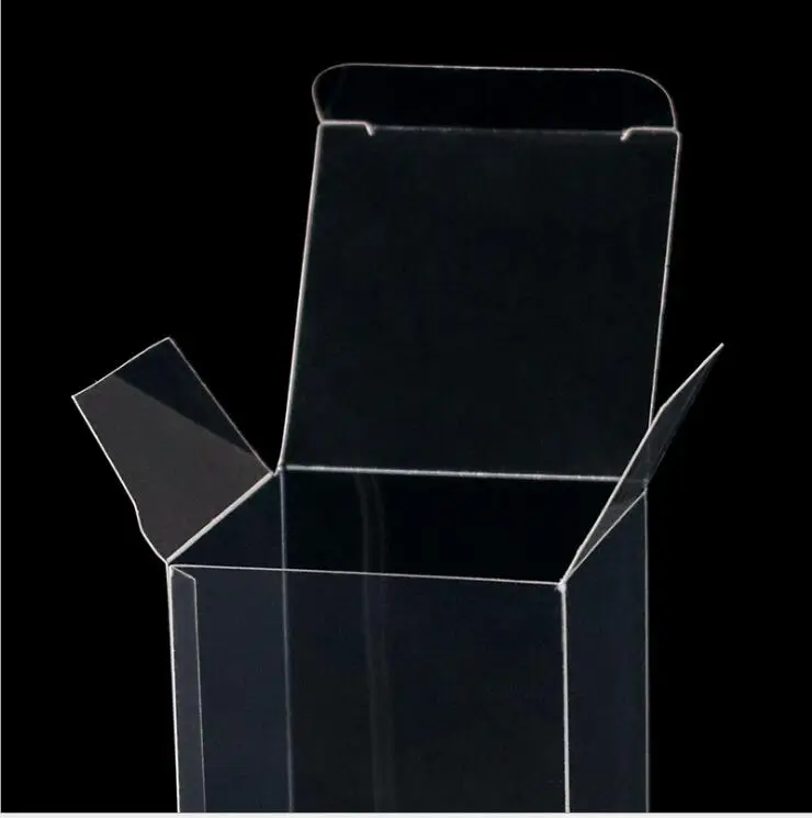 10 шт. прозрачная подарочная коробка для конфет квадратная ПВХ коробки шоколада