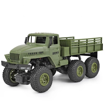 green 1/16 RC военный грузовик 6 колесный привод дистанционного управления внедорожный Радиоуправляемый автомобиль модель дистанционного управления альпинистская машина детская игрушка подарок - Цвет: green