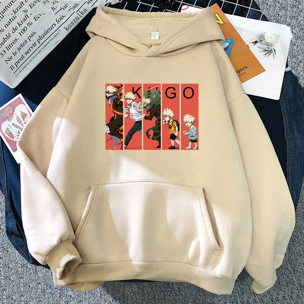 

My Hero Academia Bakugou Japanese Anime Women Hoodie Manga Sweatshirts Boku No Hero Academia Kawaii Cute Hoodies Female Harajuku