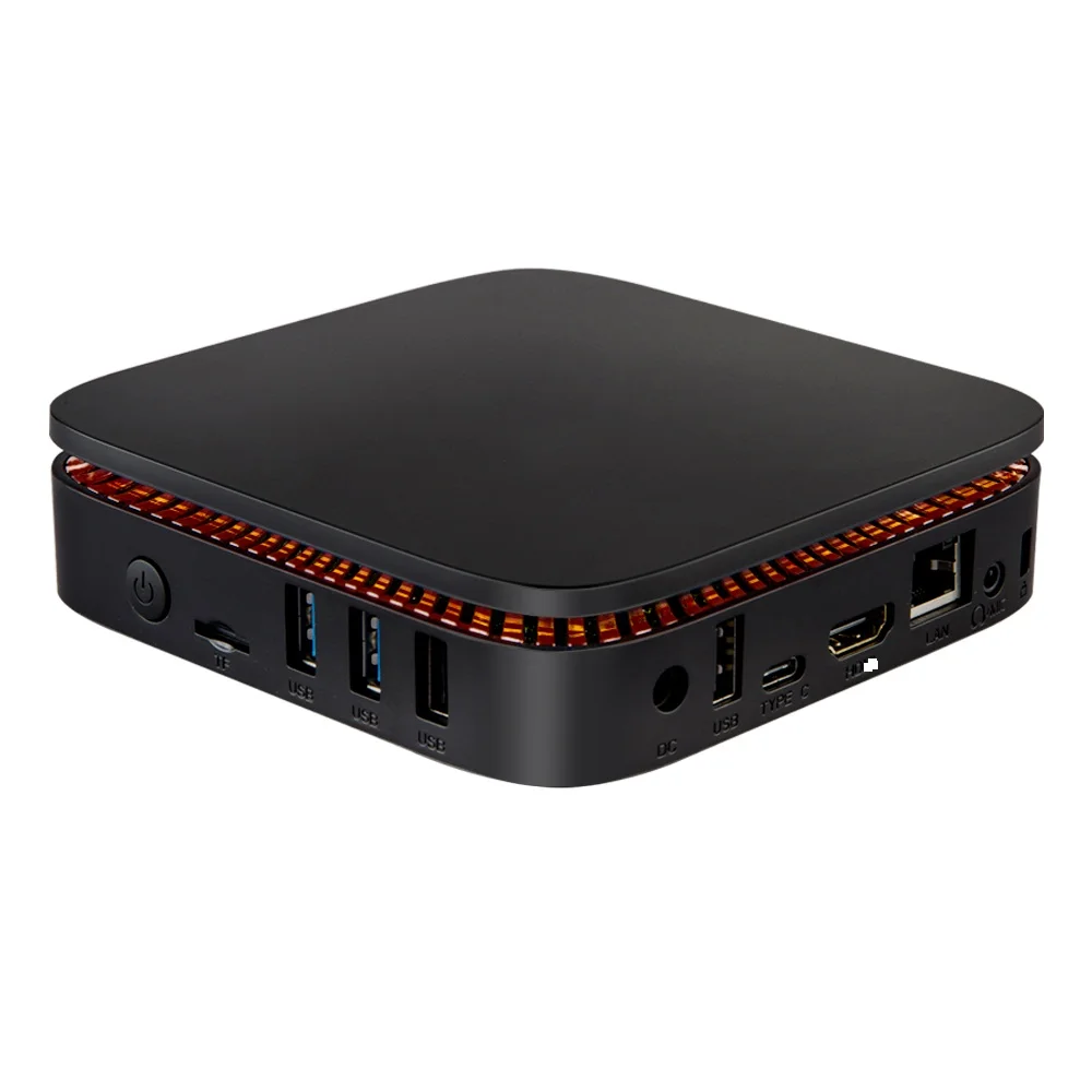 Intel AK1 WIN10 мини ПК Celeron J3455 4G/32G BT4.0 USB 3 0 2 4 + 5 8G Wifi 4K HD Windows 10 tv Box Поддержка дюймов HDD |