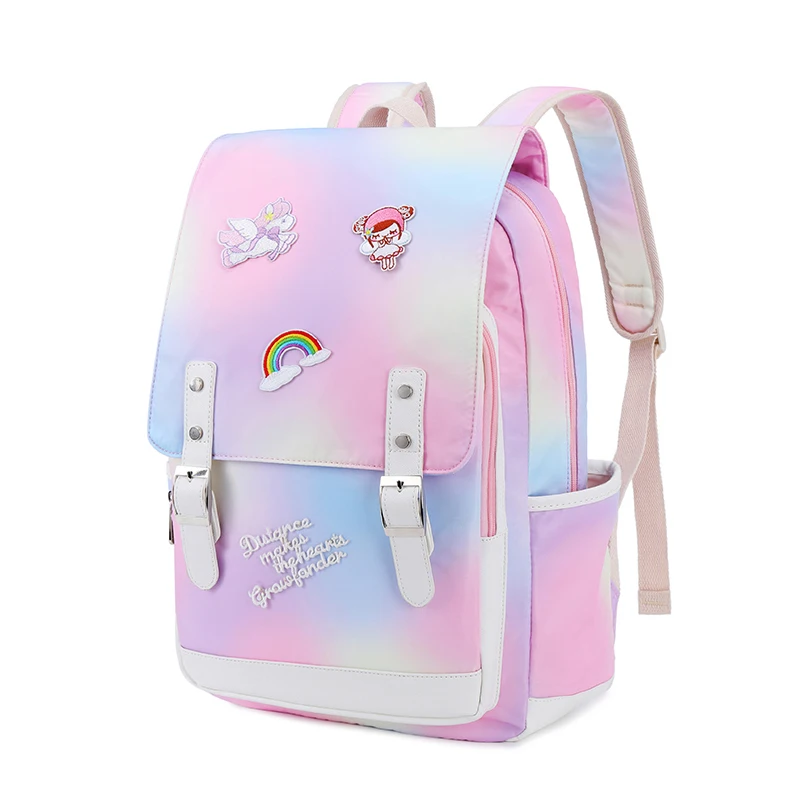 

Rainbow Backpack for Girls Women New Personalized School Bags College School Bookbags for Teenagers Lightweight Water Resistant