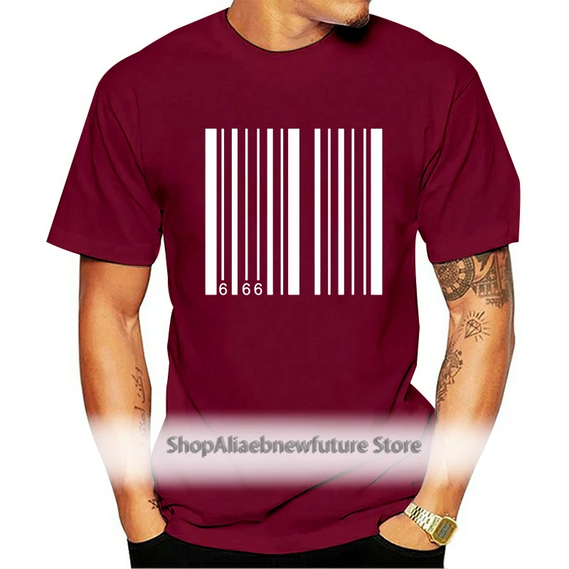

New Hot Design Devil Barcode 666 Jesus Zombie Devil Satan Halloween Horror NewCool Casual Unisex Fashion Tshirt