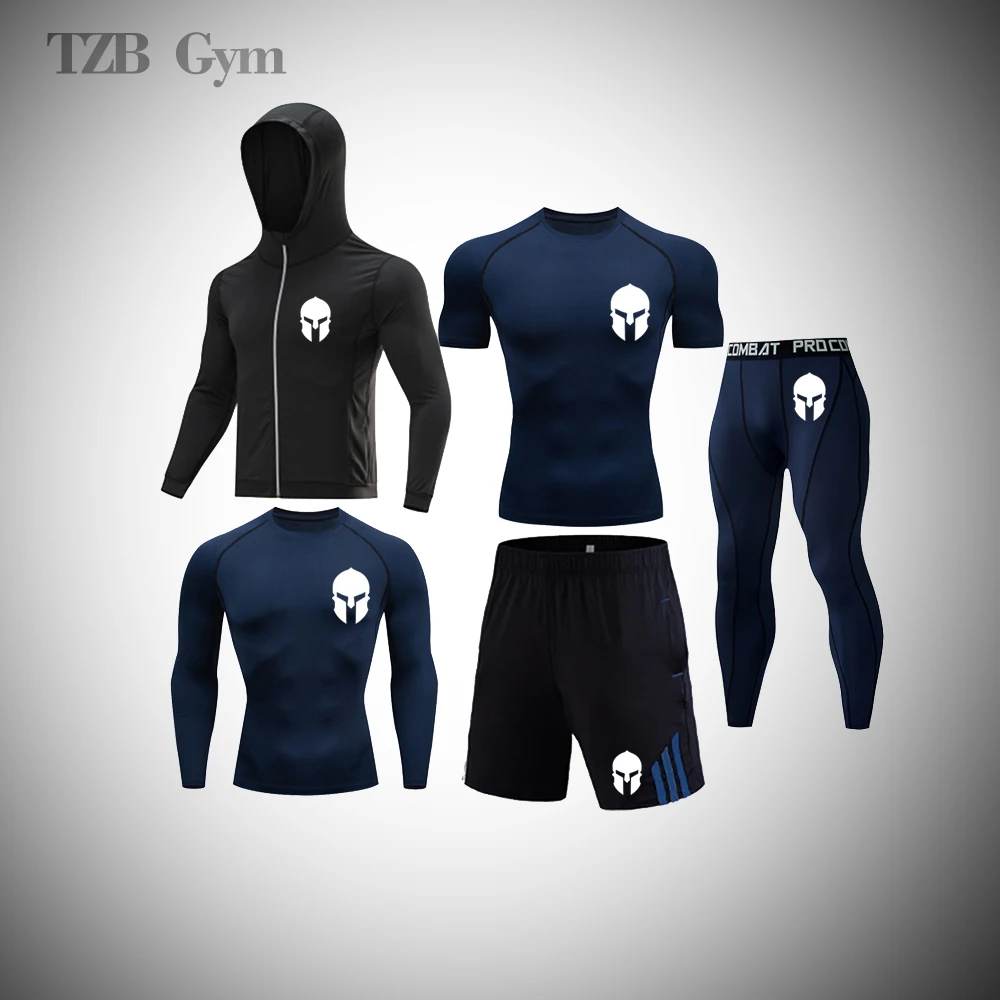 

Boxing Jiu Jitsu Training Tight Suit Fitness Jogging Cycling Sportswear Basketball Football Sports Jersey Men's Running Suit
