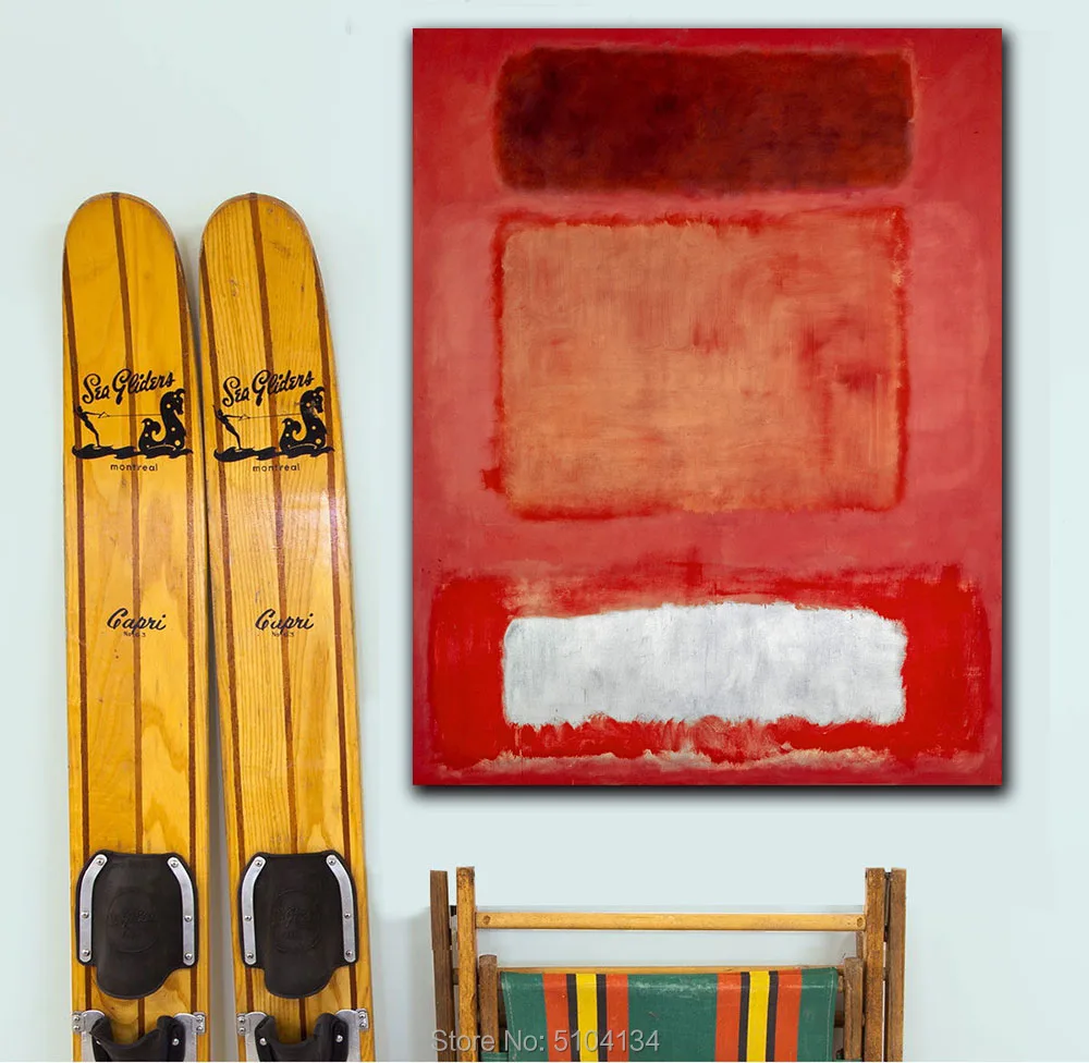 Настенные картины большого размера для гостиной Mark Rothko Rot Orange 1968 картина маслом