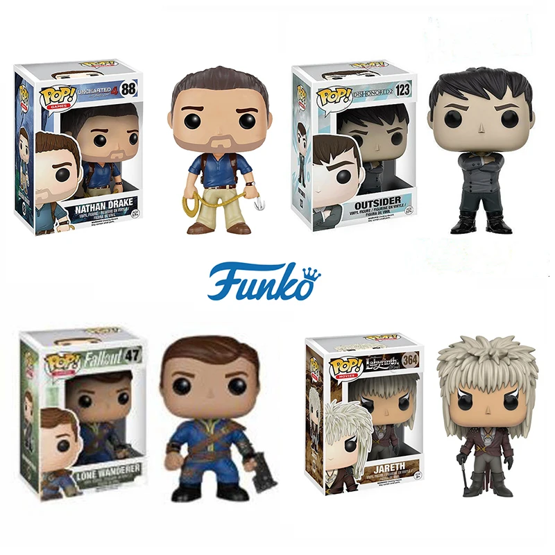 FUNKO POP Fallout волт-бой лабиринт Джарет Dishonored: гибель Outsider фигурки модель куклы игрушки на день рождения подарки
