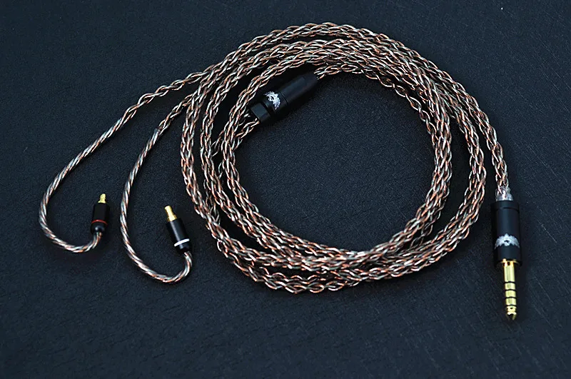8-ядерный 6nocc + OCC посеребренный MMCX 0.782pin Ie400 ie500 кабель для гарнитуры 2,5 мм 4,4 мм кабель для улучшенной гарнитуры