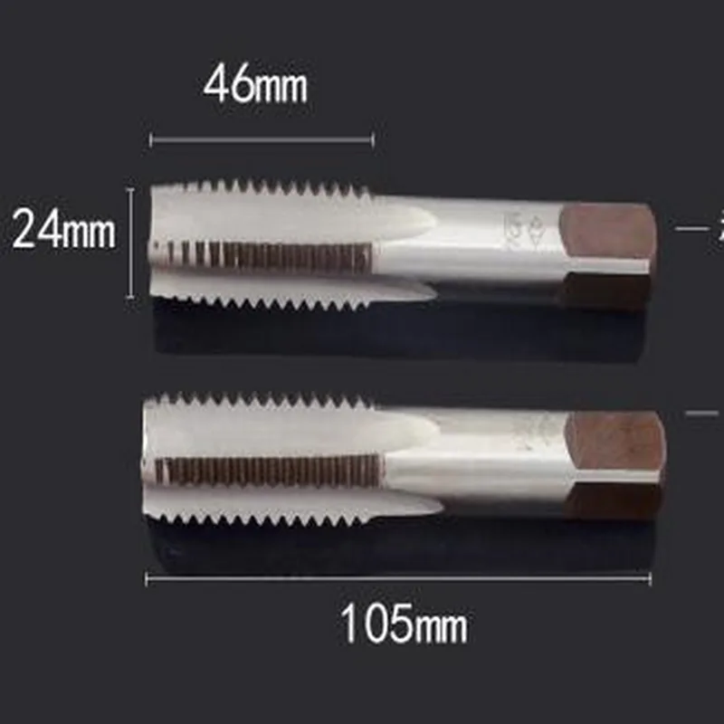 

Бесплатная доставка, 9 дюймов, сталь, 2 шт, метрические М24*3,0 мм, ручные стандартные винтовые метчики M24 для ручного снятия внутренней стружки, ...
