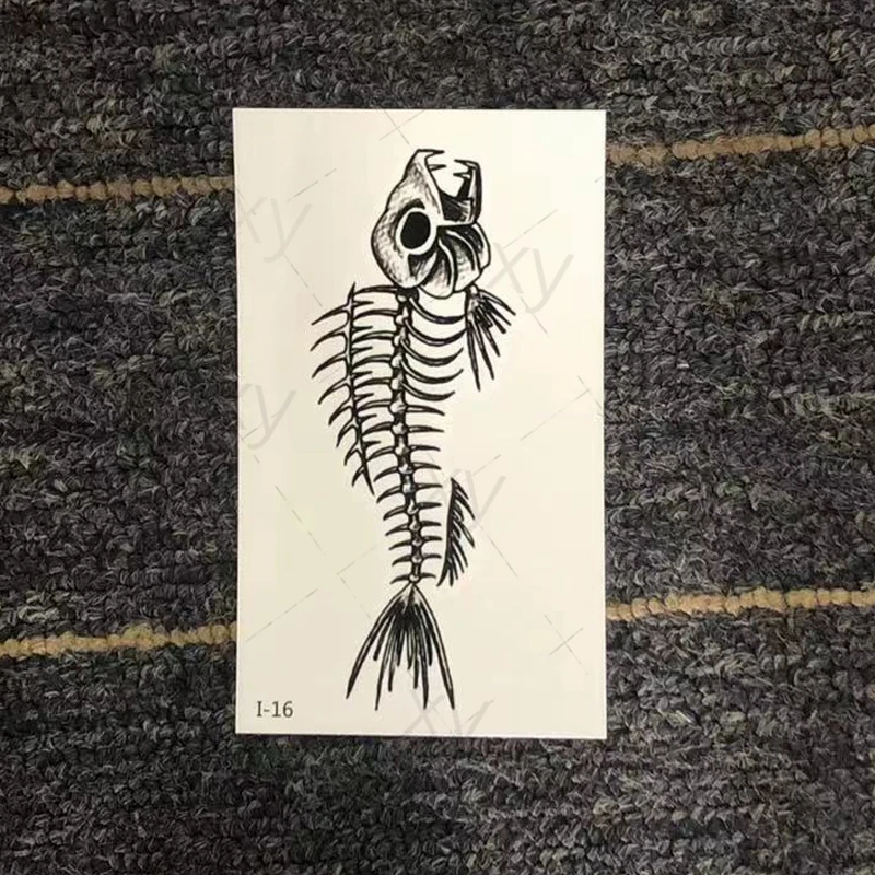 Водостойкая Временная тату-наклейка рыбий хвост Ele men t маленький размер боди-арт