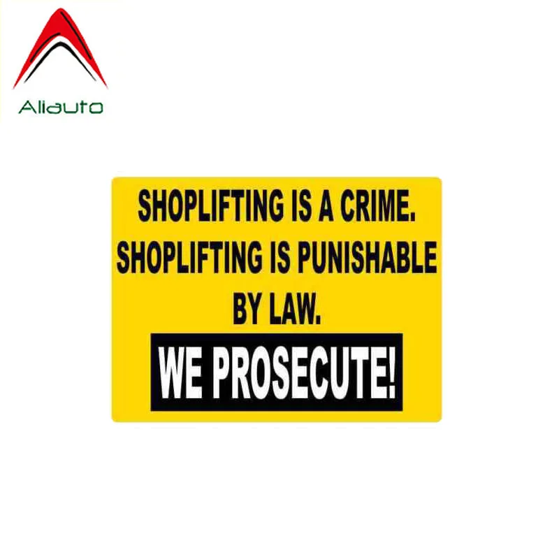 

Aliauto забавная наклейка, персональный краж-это правонарушение, наказуемое по законам, Мы преследуем наклейки, аксессуары ПВХ для Honda,12 см * 9 см