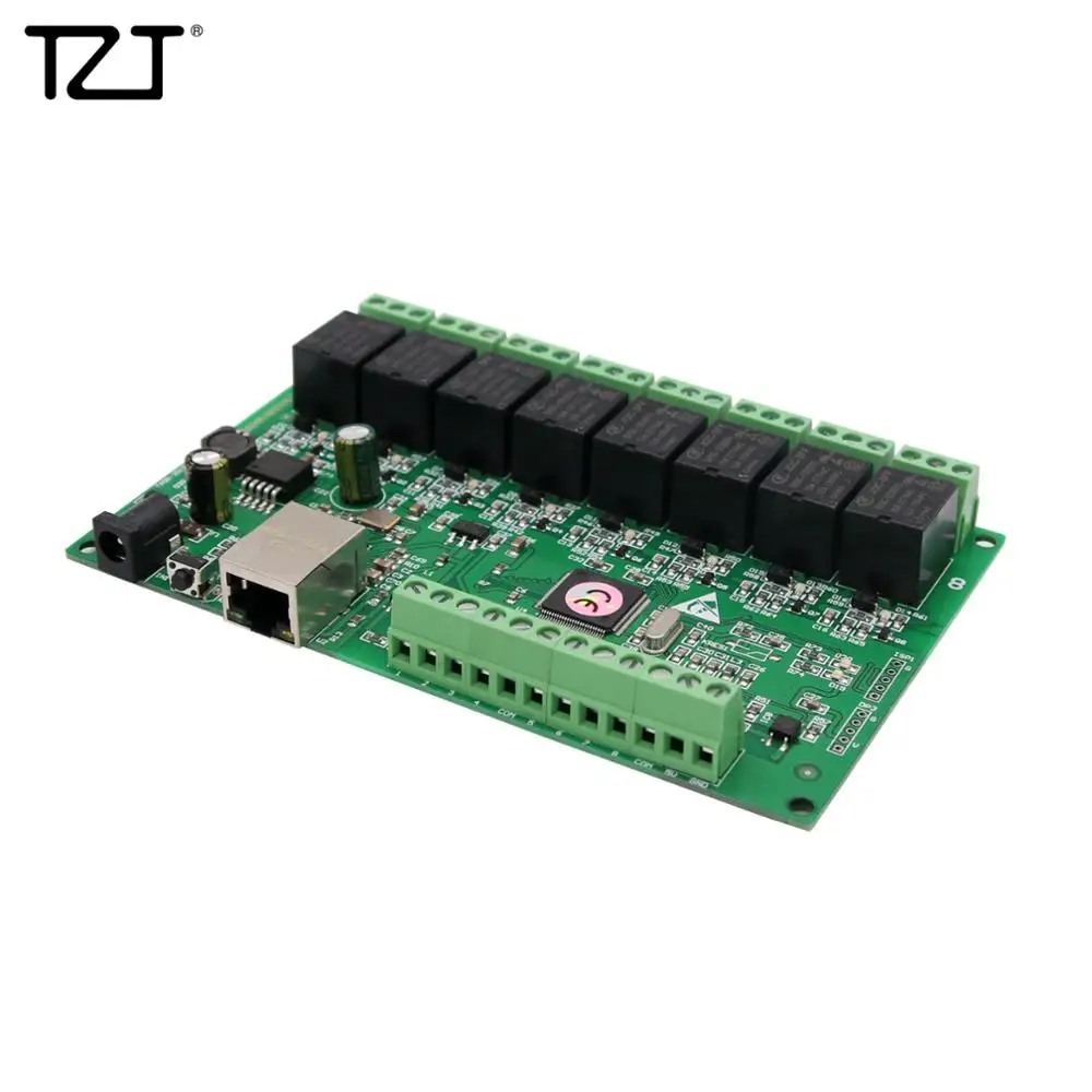 TZT 8 канальное сетевое реле с двойным управлением интерфейс Ethernet RJ45|Голосовые