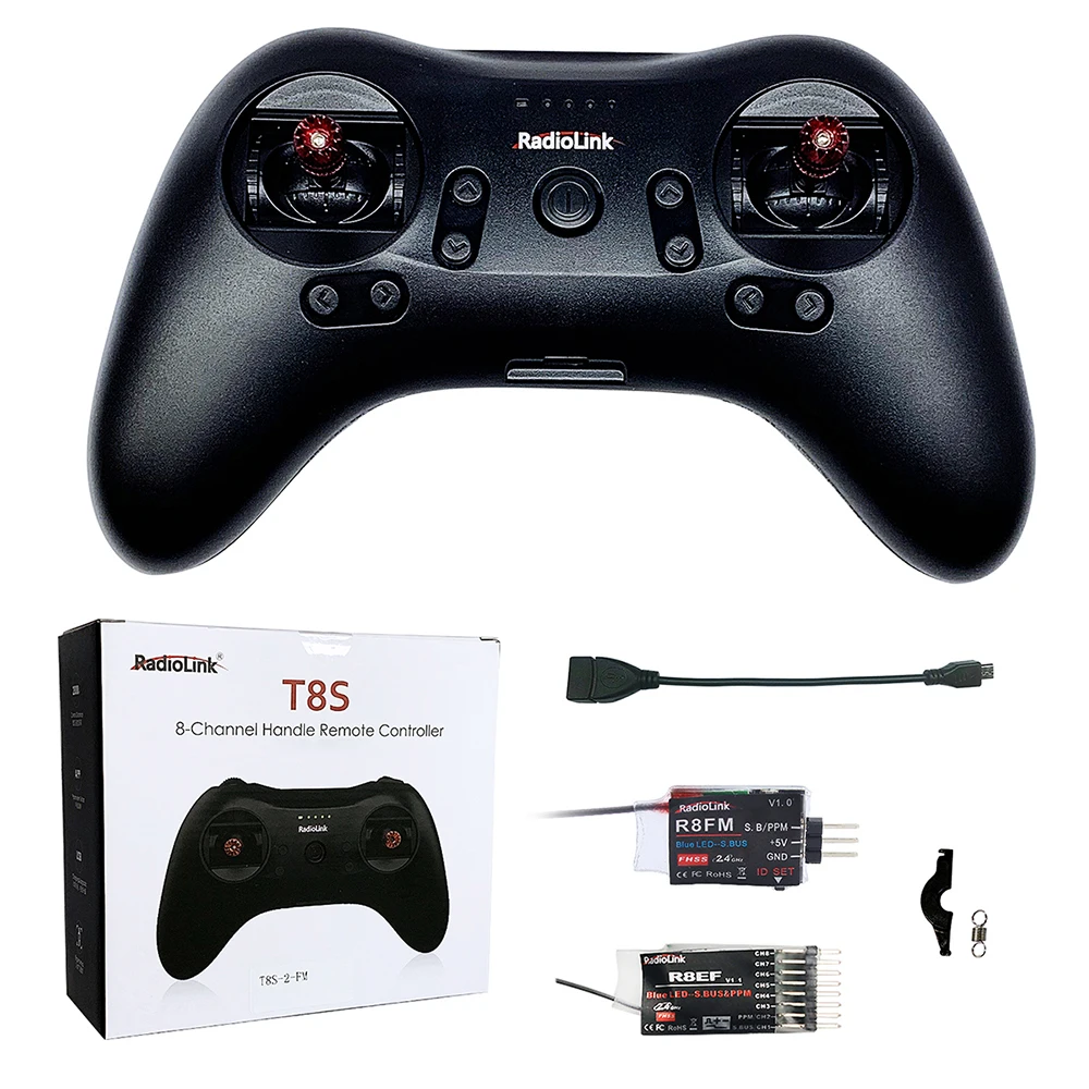 Радиоуправляемый трансмиттер T8S FHSS 8CH Mode 2 с ручкой 4 ГГц|Детали и аксессуары| |
