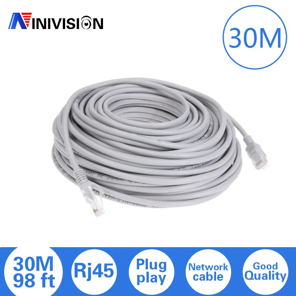 

NINIVISION Ethernet High Speed Cat5e RJ45 Cable Netwerk Lan Cable Computer Router Computer Cable 30M / 50M /100M