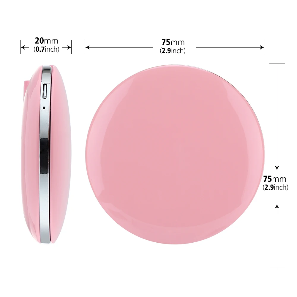 Зеркало с легким компактным настольным зеркалом Увеличительное Косметическое