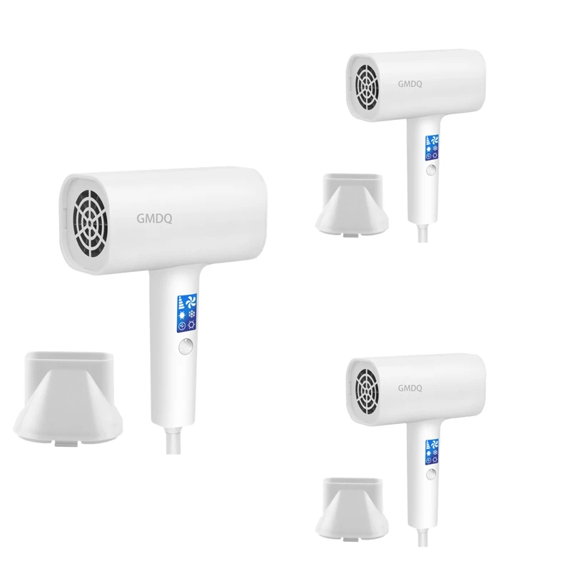 

Цифровой фен для волос с ЖК-дисплеем, с отрицательными ионами