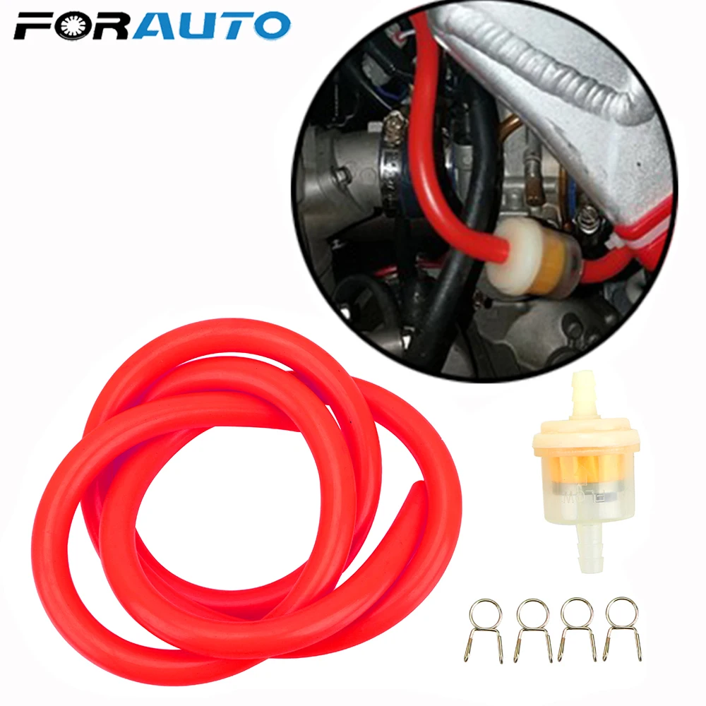 

1 PCS Gasoline Oil Fuel Filter Modified For Large displacement Motorcycle Moped Scooter ATV Fuel Hose Tube Line Clamp Set