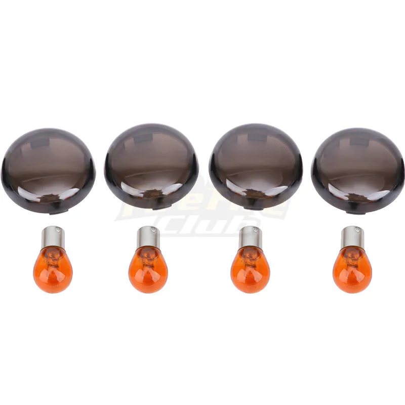 4 шт./компл. Мотоцикл Дым поворота светильник крышка объектива с янтарем лампы для