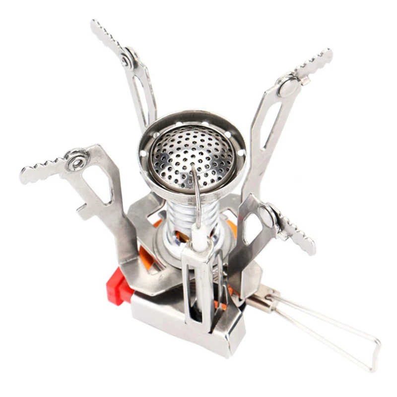 Мини плита для кемпинга складная уличная газовая портативная печь приготовления