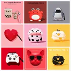 Наушники чехол s для AirPods Pro чехол силиконовый чехол с персонажами из мультфильмов с милой собачкой для наушников чехол для Apple Ipad Air накладки 3 Earpods чехол для наушников чехол Брелок