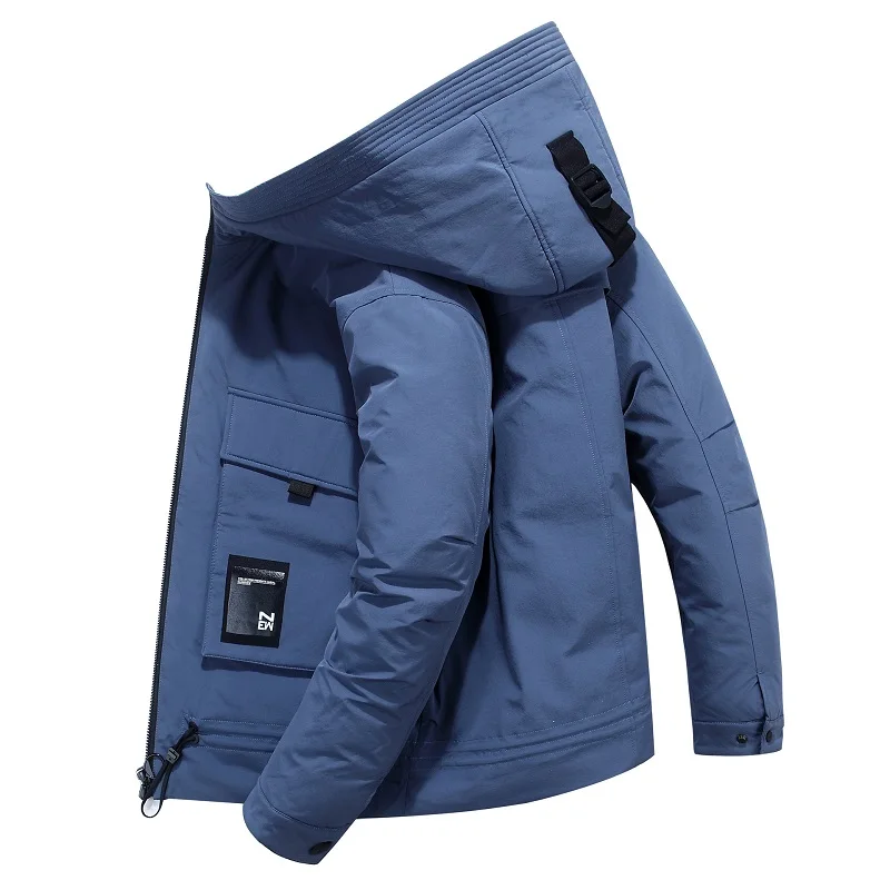 2019 Новый пуховик на утином пуху толстая зимняя теплая короткая куртка большие